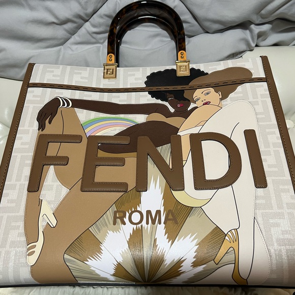 Excellent Fendi Medium Sunshine Disco Tote - Picture 4 of 7